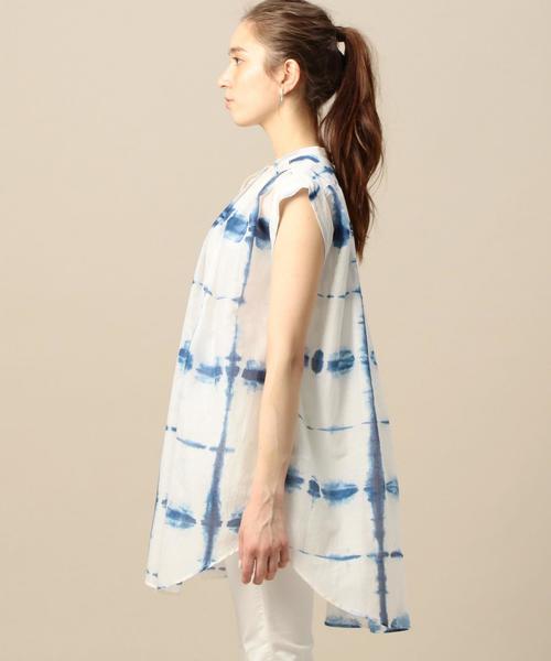 BEAUTY&YOUTH UNITED ARROWS（ビューティーアンドユースユナイテッドアローズ）の「＜ne Quittez pas＞タイダイチュニック◆（シャツ/ブラウス・レディース・レッド/ネイビー・FREE）」の5枚目の写真
