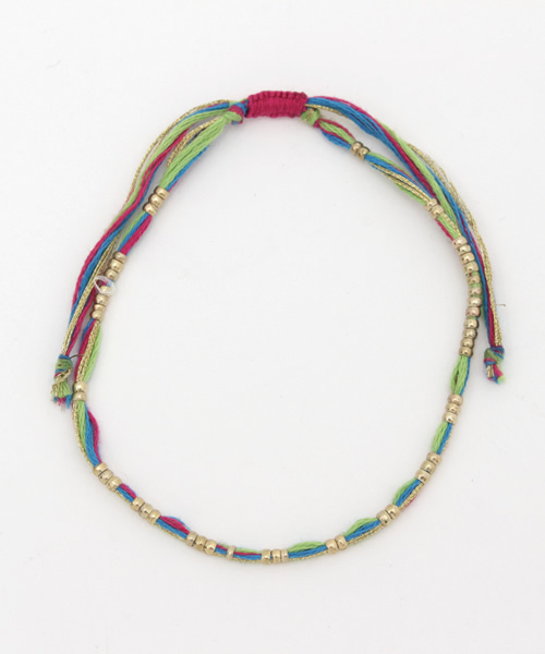 チャイハネ（チャイハネ）の「【チャイハネ】カラーコードアンクレット（アンクレット・レディース・レッド/カラフル/ブルー/パープル/ピンク/ブラック×レッド・FREE）」の9枚目の写真