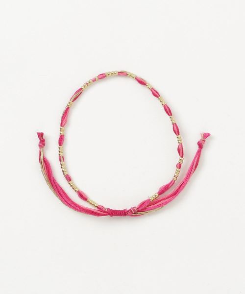 チャイハネ（チャイハネ）の「【チャイハネ】カラーコードアンクレット（アンクレット・レディース・レッド/カラフル/ブルー/パープル/ピンク/ブラック×レッド・FREE）」の5枚目の写真