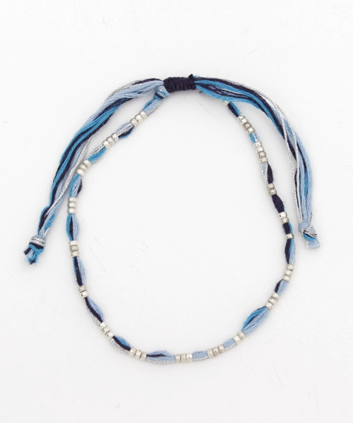 チャイハネ（チャイハネ）の「【チャイハネ】カラーコードアンクレット（アンクレット・レディース・レッド/カラフル/ブルー/パープル/ピンク/ブラック×レッド・FREE）」の3枚目の写真