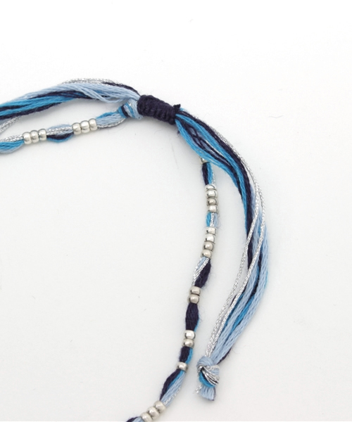 チャイハネ（チャイハネ）の「【チャイハネ】カラーコードアンクレット（アンクレット・レディース・レッド/カラフル/ブルー/パープル/ピンク/ブラック×レッド・FREE）」の7枚目の写真