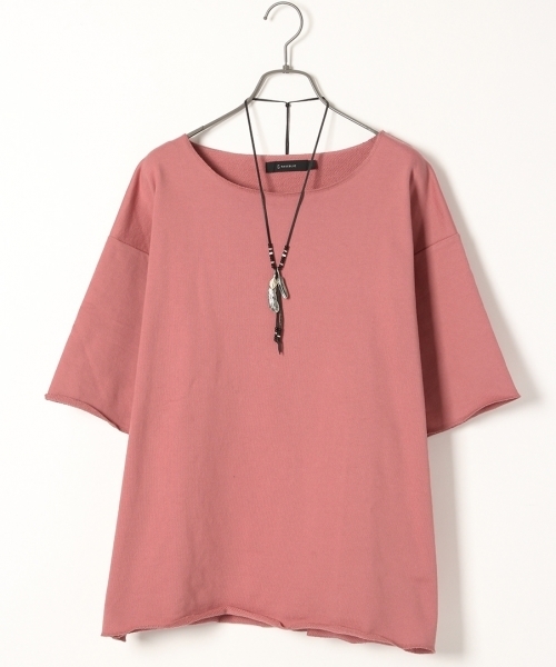 RAGEBLUE（レイジブルー）の「【抗菌防臭】＜USAコットン使用＞カットオフ裏毛スウェット半袖/721114（スウェット・メンズ・ピンク系その他/グレー/ブルー/ホワイト/ベージュ・LARGE/MEDIUM/SMALL）」の5枚目の写真