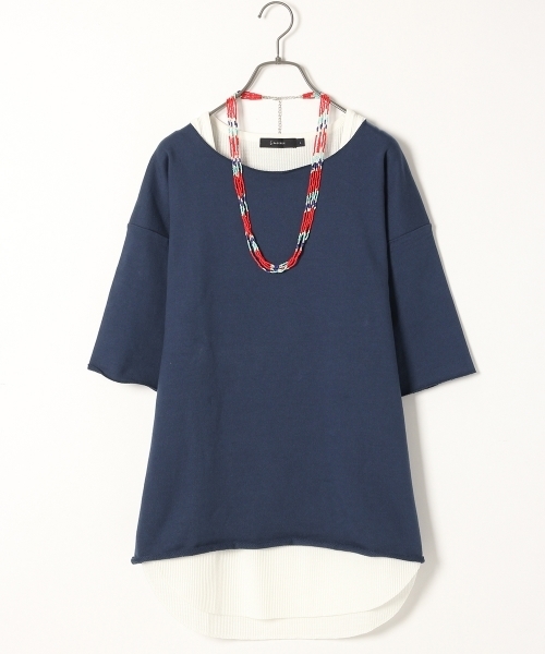 RAGEBLUE（レイジブルー）の「【抗菌防臭】＜USAコットン使用＞カットオフ裏毛スウェット半袖/721114（スウェット・メンズ・ピンク系その他/グレー/ブルー/ホワイト/ベージュ・LARGE/MEDIUM/SMALL）」の4枚目の写真