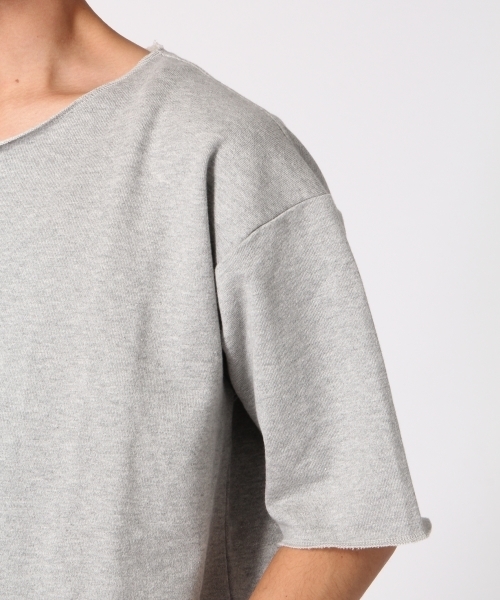 RAGEBLUE（レイジブルー）の「【抗菌防臭】＜USAコットン使用＞カットオフ裏毛スウェット半袖/721114（スウェット・メンズ・ピンク系その他/グレー/ブルー/ホワイト/ベージュ・LARGE/MEDIUM/SMALL）」の12枚目の写真