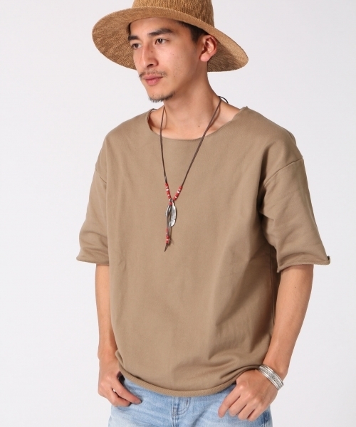 RAGEBLUE（レイジブルー）の「【抗菌防臭】＜USAコットン使用＞カットオフ裏毛スウェット半袖/721114（スウェット・メンズ・ピンク系その他/グレー/ブルー/ホワイト/ベージュ・LARGE/MEDIUM/SMALL）」の9枚目の写真