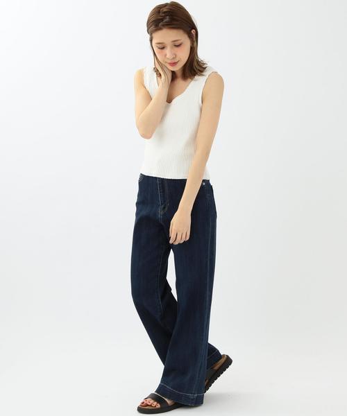 Another Edition（アナザーエディション）の「デニムバギー/AEBC DNM BAGGY（デニムパンツ・レディース・ライトブルー/ネイビー・SMALL/MEDIUM）」の15枚目の写真