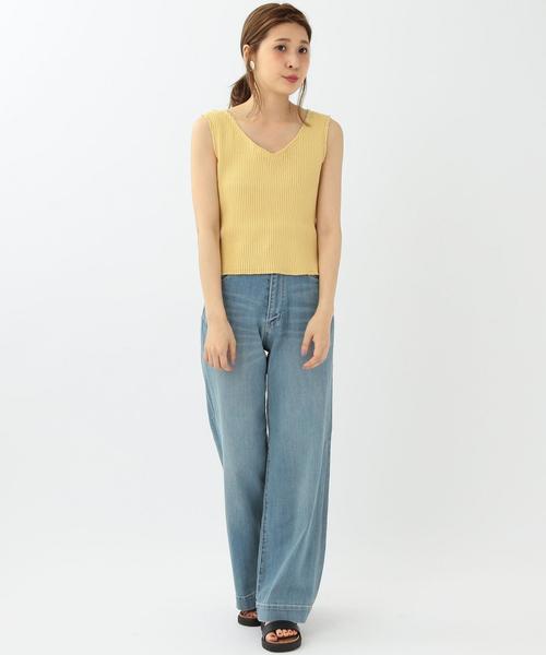 Another Edition（アナザーエディション）の「デニムバギー/AEBC DNM BAGGY（デニムパンツ・レディース・ライトブルー/ネイビー・SMALL/MEDIUM）」の16枚目の写真