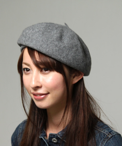 BEAMS BOY（ビームスボーイ）の「BEAMS BOY / WOOLベレー（ハット・レディース・グレー/ブラック/ベージュ/ネイビー・ONE SIZE）」の6枚目の写真