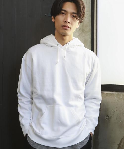 green label relaxing(グリーンレーベルリラクシング)の「BC LIGHT/スウェット BIG パーカー◆(パーカー・メンズ・ターコイズブルー/クリーム/グレー/ホワイト・SMALL/LARGE/MEDIUM)」の2枚目の写真