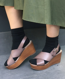 mysty woman | 手染め太クロスミュールサンダル(サンダル)