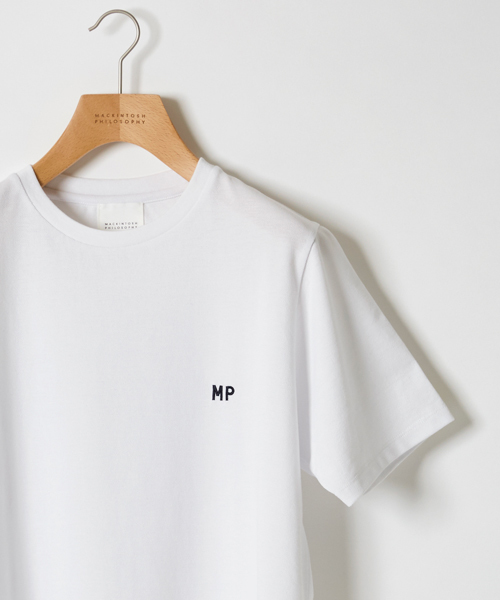 MACKINTOSH PHILOSOPHY（ﾏｯｷﾝﾄｯｼｭ ﾌｨﾛｿﾌｨｰ）の「【ZOZOTOWN限定】コットン鹿の子　MP刺繍Tシャツ（Tシャツ/カットソー・メンズ・ホワイト/ネイビー/グリーン/ブルー/ブラック/グレー/ブルー系その他/ブラック系その他/ライトインディゴブルー/ホワイト系その他・36/40/38）」の3枚目の写真