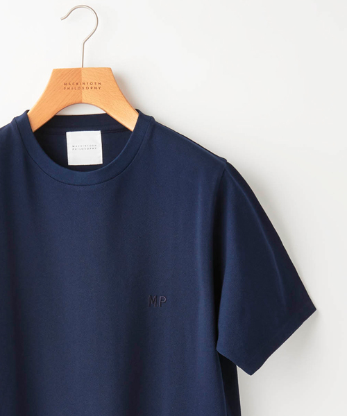 MACKINTOSH PHILOSOPHY（ﾏｯｷﾝﾄｯｼｭ ﾌｨﾛｿﾌｨｰ）の「【ZOZOTOWN限定】コットン鹿の子　MP刺繍Tシャツ（Tシャツ/カットソー・メンズ・ホワイト/ネイビー/グリーン/ブルー/ブラック/グレー/ブルー系その他/ブラック系その他/ライトインディゴブルー/ホワイト系その他・36/40/38）」の7枚目の写真