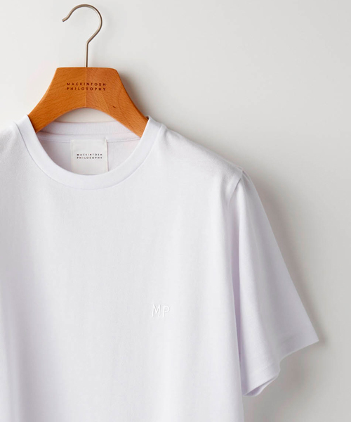 MACKINTOSH PHILOSOPHY（ﾏｯｷﾝﾄｯｼｭ ﾌｨﾛｿﾌｨｰ）の「【ZOZOTOWN限定】コットン鹿の子　MP刺繍Tシャツ（Tシャツ/カットソー・メンズ・ホワイト/ネイビー/グリーン/ブルー/ブラック/グレー/ブルー系その他/ブラック系その他/ライトインディゴブルー/ホワイト系その他・36/40/38）」の2枚目の写真