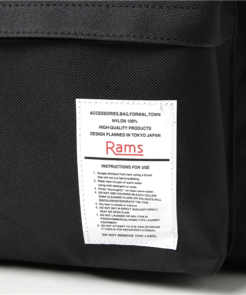 Rams(ラムス)の「Rams ラムス DAY PACK デイパック リュック RAM-002 x-pac ユニセックス(バックパック/リュック・メンズ・ブラック/グリーン/レッド/ベージュ/ネイビー・FREE)」の9枚目の写真