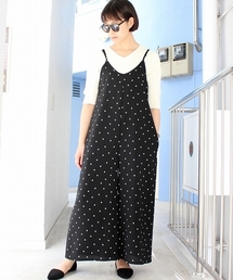 ottilie | ドット柄オールインワン(つなぎ/オールインワン)