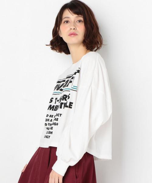 Another Edition(アナザーエディション)の「UNSAFE PRT TEE(Tシャツ/カットソー・レディース・オフホワイト/ブラック/オレンジ・FREE)」の13枚目の写真