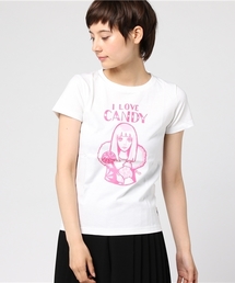 ルネブティック Tシャツ　CANDY　ガールズサイズ ホワイト