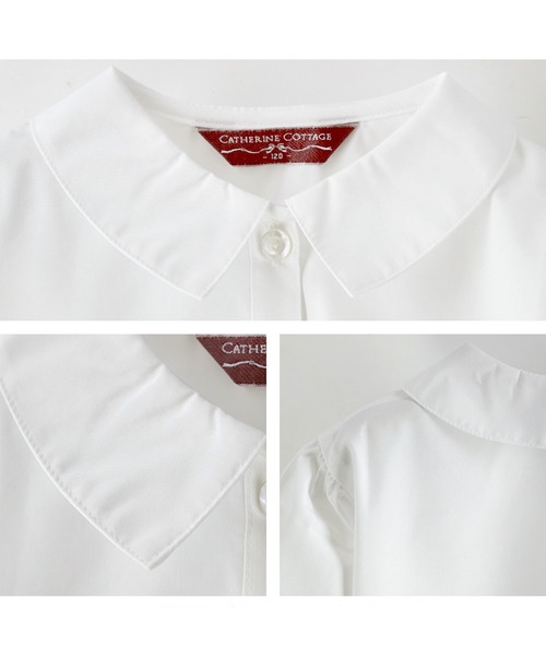 Catherine Cottage（キャサリンコテージ）の「日本製フォーマル長袖ブラウス（シャツ/ブラウス・キッズ・ホワイト系その他2/ホワイト系その他7/ホワイト系その他5/ホワイト系その他/ホワイト系その他4/ホワイト系その他6/ホワイト系その他3/ホワイト系8・100/120/110/130/140）」の22枚目の写真