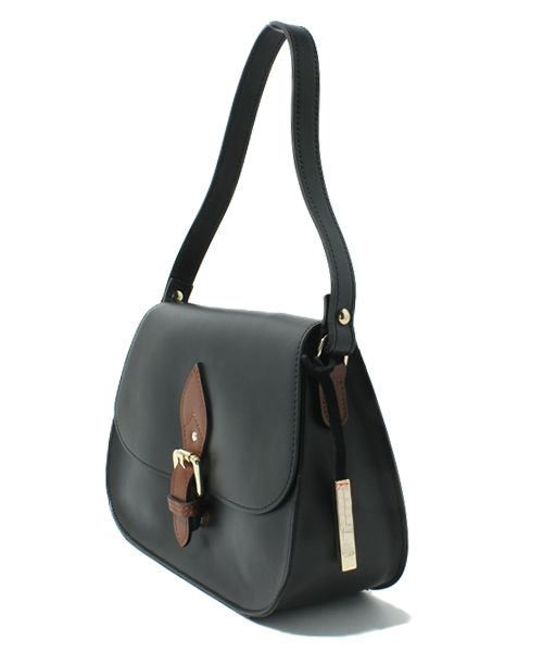 NANO universe（ナノユニバース）の「innuE/バイカラークラシカルポシェット（ショルダーバッグ・レディース・グリーン/ブラウン/ブラック・FREE）」の4枚目の写真