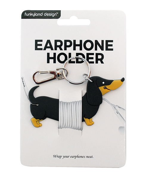 LEADWORKS/キーチェーン付コードホルダー ダックスフンド