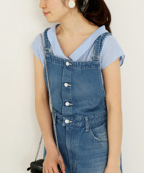 SLOBE IENA】LE DENIM ボクシーショートスリーブシャツ （セール