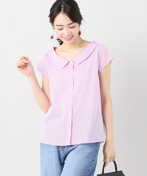 IENA（イエナ）の「デザインカラーショートスリーブシャツ