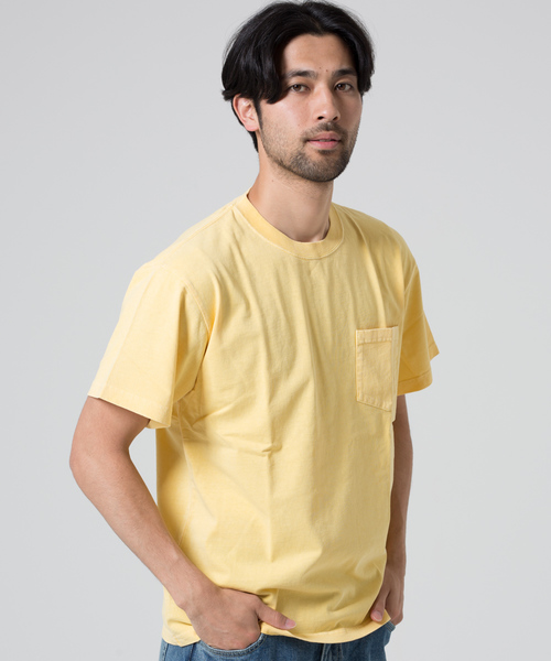 JEMORGAN(ジェーイーモーガン)の「JEMORGAN / ビグメント染ポケTEE(Tシャツ/カットソー・メンズ・ライトブルー/レッド/ブルー/ライトイエロー/ライトピンク/シャーベット・L/M)」の4枚目の写真