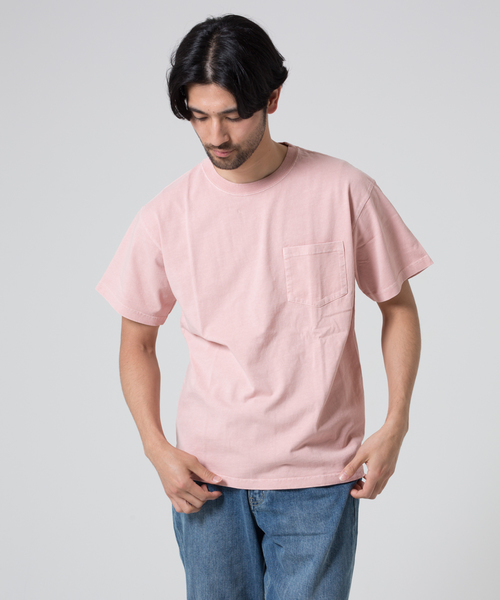 JEMORGAN(ジェーイーモーガン)の「JEMORGAN / ビグメント染ポケTEE(Tシャツ/カットソー・メンズ・ライトブルー/レッド/ブルー/ライトイエロー/ライトピンク/シャーベット・L/M)」の5枚目の写真