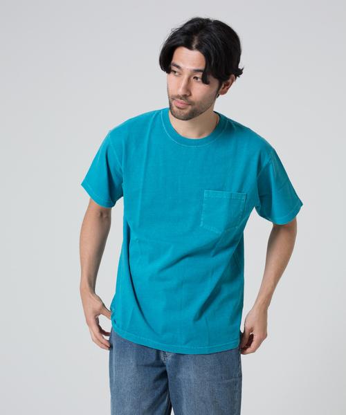 JEMORGAN(ジェーイーモーガン)の「JEMORGAN / ビグメント染ポケTEE(Tシャツ/カットソー・メンズ・ライトブルー/レッド/ブルー/ライトイエロー/ライトピンク/シャーベット・L/M)」の3枚目の写真