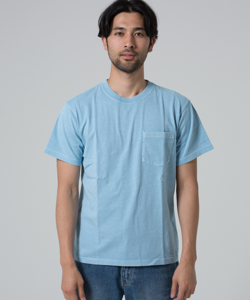 JEMORGAN(ジェーイーモーガン)の「JEMORGAN / ビグメント染ポケTEE(Tシャツ/カットソー・メンズ・ライトブルー/レッド/ブルー/ライトイエロー/ライトピンク/シャーベット・L/M)」の7枚目の写真