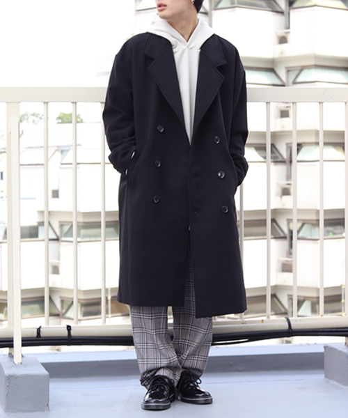 kutir（クティール）の「BIG Chester / ビッグ チェスター コート（チェスターコート・メンズ・チャコールグレー/ブラック/ダークブラウン・SMALL/MEDIUM/LARGE）」の5枚目の写真