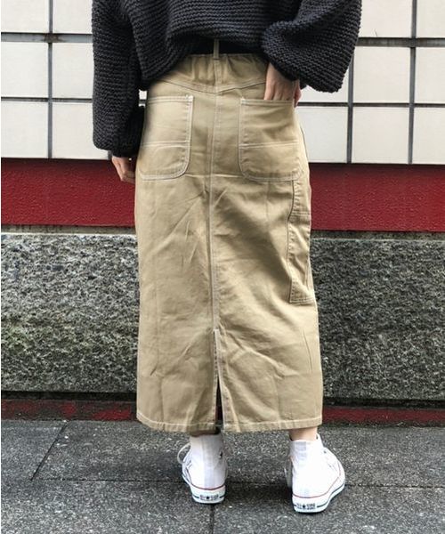 tiptop(ティップトップ)の「ベルト付ペインタータイトスカート(スカート・レディース・グレー/グレイッシュベージュ/ブルー/ブラック/ベージュ/ネイビー・FREE)」の20枚目の写真