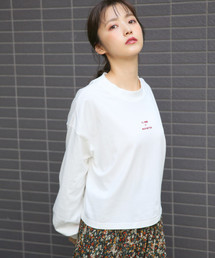 Heather | プチロゴワイドロンＴ  814793(Tシャツ/カットソー)