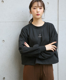 Heather | プチロゴワイドロンＴ  814793(Tシャツ/カットソー)