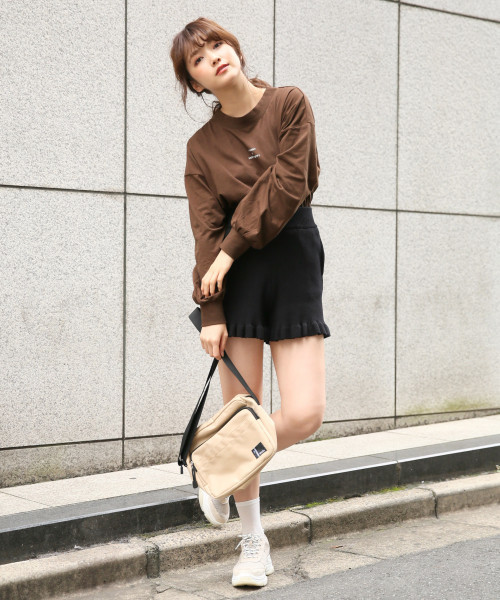 Heather（ヘザー）の「プチロゴワイドロンＴ  814793（Tシャツ/カットソー・レディース・アイボリー/ダークブラウン/ブラック・FREE）」の9枚目の写真