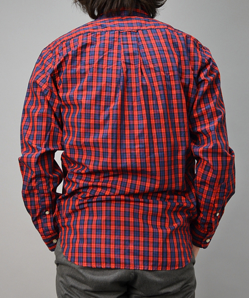 SHIPS(シップス)の「SHIPS AUTHENTIC 【Made in USA】: アメリカ製 ブロード/チェック ボタンダウンシャツ■(シャツ/ブラウス・メンズ・グリーン系その他/レッド系その他・SMALL/MEDIUM/LARGE/X-LARGE)」の4枚目の写真