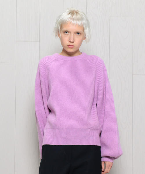 DEMYLEE(デミリー)の「<DEMYLEE>SABRINNA KNIT/ニット(ニット/セーター・レディース・オフホワイト/ネイビー/ライラック・SMALL)」の3枚目の写真