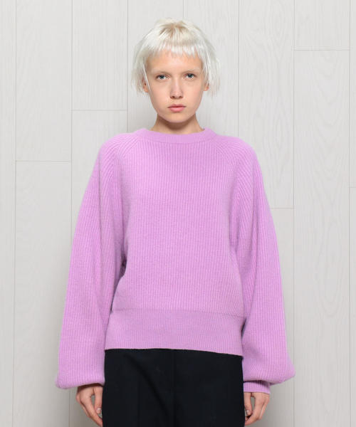 DEMYLEE(デミリー)の「<DEMYLEE>SABRINNA KNIT/ニット(ニット/セーター・レディース・オフホワイト/ネイビー/ライラック・SMALL)」の4枚目の写真