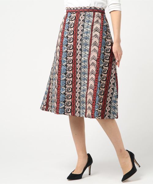 ジャガードネイティブ柄フレアスカート スカート Styleblock スタイルブロック のファッション通販 Zozotown