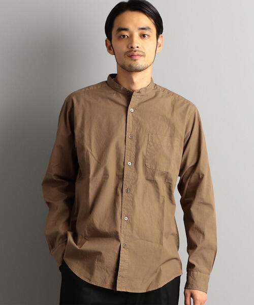green label relaxing（グリーンレーベルリラクシング）の「CM G/Dブロードバンドカラー シャツ（シャツ/ブラウス・メンズ・ネイビー/オリーブ/ピンク/モカ・SMALL/MEDIUM/LARGE/X-LARGE）」の2枚目の写真