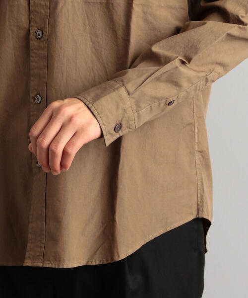 green label relaxing（グリーンレーベルリラクシング）の「CM G/Dブロードバンドカラー シャツ（シャツ/ブラウス・メンズ・ネイビー/オリーブ/ピンク/モカ・SMALL/MEDIUM/LARGE/X-LARGE）」の10枚目の写真