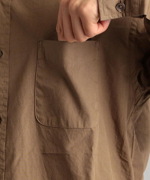 green label relaxing（グリーンレーベルリラクシング）の「CM G/Dブロードバンドカラー シャツ（シャツ/ブラウス・メンズ・ネイビー/オリーブ/ピンク/モカ・SMALL/MEDIUM/LARGE/X-LARGE）」の12枚目の写真