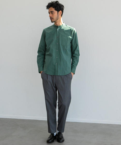 green label relaxing（グリーンレーベルリラクシング）の「CM G/Dブロードバンドカラー シャツ（シャツ/ブラウス・メンズ・ネイビー/オリーブ/ピンク/モカ・SMALL/MEDIUM/LARGE/X-LARGE）」の16枚目の写真