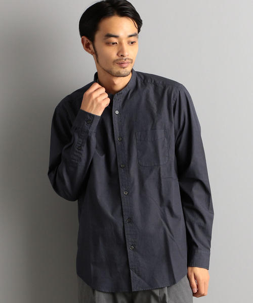 green label relaxing（グリーンレーベルリラクシング）の「CM G/Dブロードバンドカラー シャツ（シャツ/ブラウス・メンズ・ネイビー/オリーブ/ピンク/モカ・SMALL/MEDIUM/LARGE/X-LARGE）」の18枚目の写真