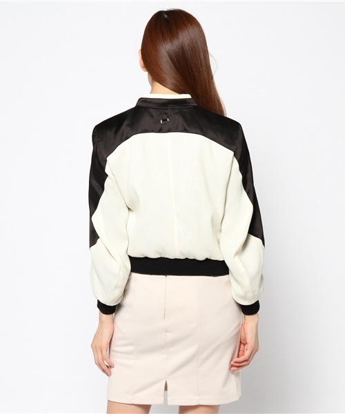 SOMARTA(ソマルタ)の「Jet Blouson(ブルゾン・レディース・ホワイト×ブラック/ブラック・1)」の5枚目の写真