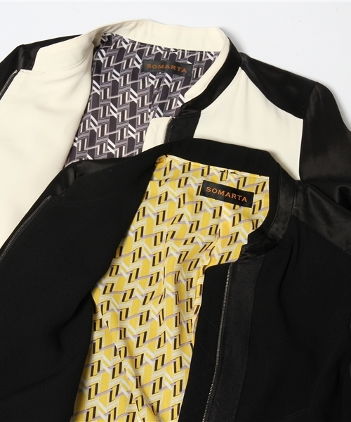SOMARTA(ソマルタ)の「Jet Blouson(ブルゾン・レディース・ホワイト×ブラック/ブラック・1)」の11枚目の写真