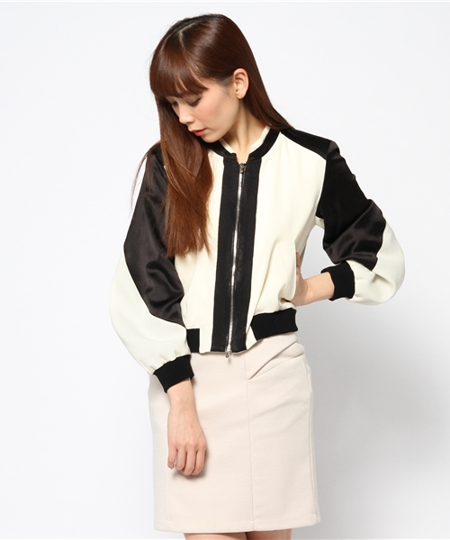 SOMARTA(ソマルタ)の「Jet Blouson(ブルゾン・レディース・ホワイト×ブラック/ブラック・1)」の14枚目の写真