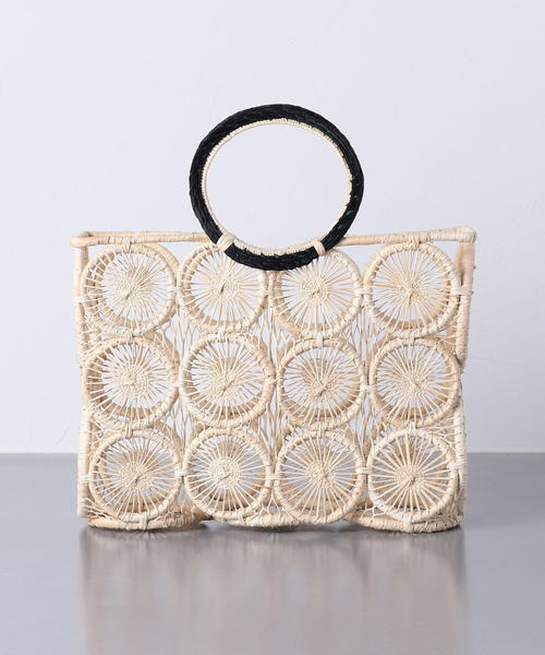UNITED ARROWS(ユナイテッドアローズ)の「【別注】<GUADALUPE DESIGN(グアダルーペ デザイン)>SQUARE STRW バッグ ■■■◆<br>(かごバッグ・レディース・ナチュラル・FREE)」の9枚目の写真