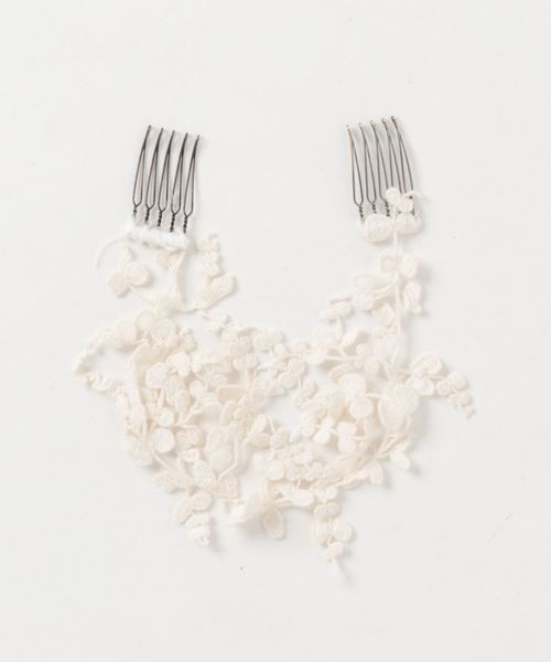 m.soeur（エムスール）の「おうちでワークショップ(ミニコーム)（ヘアピン・レディース・ホワイト/ブルー・FREE）」の5枚目の写真