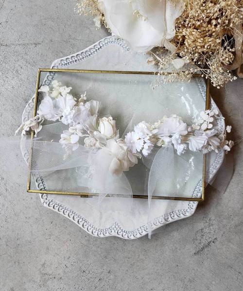 m.soeur（エムスール）の「おうちでワークショップ(ミニコーム)（ヘアピン・レディース・ホワイト/ブルー・FREE）」の2枚目の写真